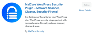 Plugin MalCare WordPress Security